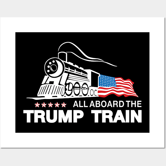 Trump Train Funny Trump Shirt Wall Art by 7D Tshirts